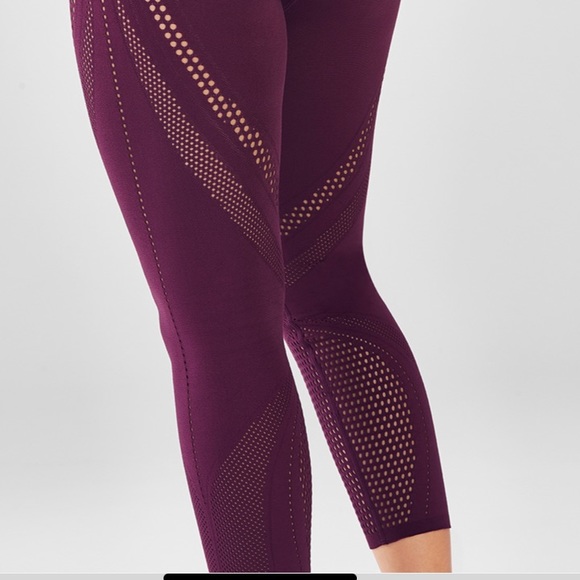 FABLETICS SculptKnitHigh-Waisted Mesh Capri Rare Find size S - Picture 3 of 4